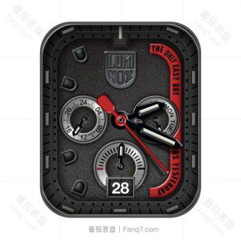 LUMINOX NAVY SEAL鲁美诺斯磨砂黑炫酷表盘.clock