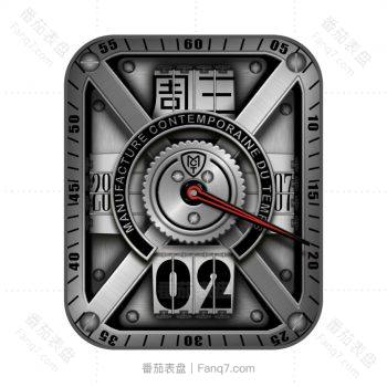 MCT银灰色机械表盘.clock