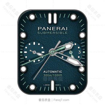 沛纳海PANERAI磨砂靛蓝色表盘.clock
