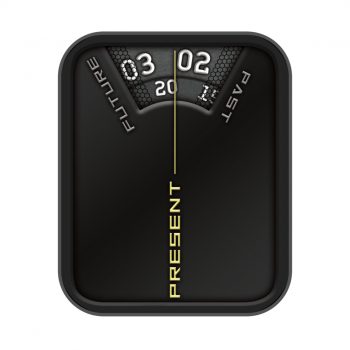 Project Past Present Future 简约黑色表盘.clock