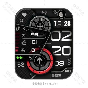 RLMade 炫酷简约黑表盘.clock