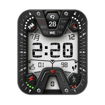 RLMade 16简约黑复古风卡西欧风格表盘.clock