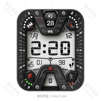 RLMade 16简约黑复古风卡西欧风格表盘.clock