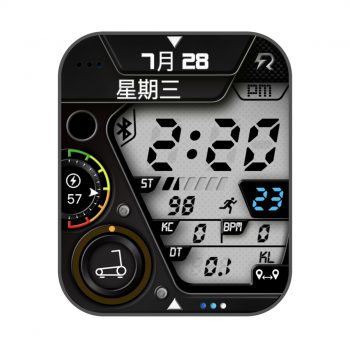 RLMade 19简约黑复古风卡西欧风格表盘.clock