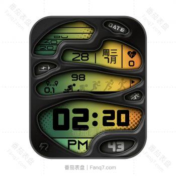 RLMade 30橙绿简约表盘.clock