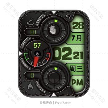 RLMade简约卡西欧风绿色表盘.clock