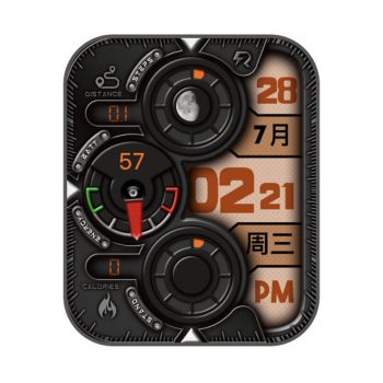 RLMade简约卡西欧风橙色表盘.clock