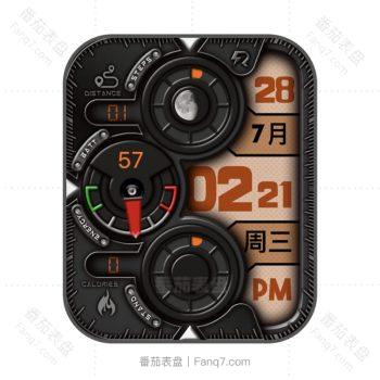 RLMade简约卡西欧风橙色表盘.clock