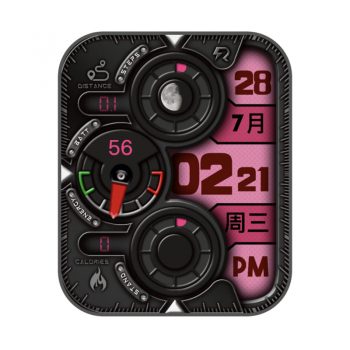 RLMade简约卡西欧风玫红色表盘.clock