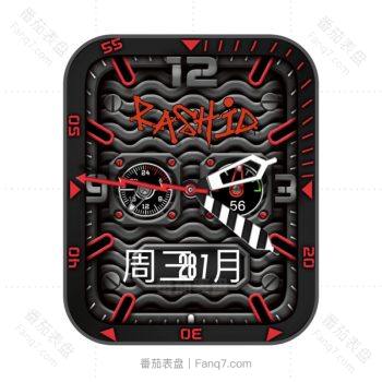 RLMade炫酷黑色波纹表盘.clock