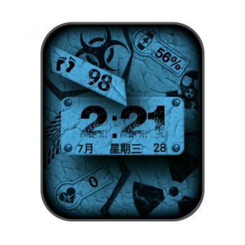 RLMade简约蓝色裂纹表盘.clock