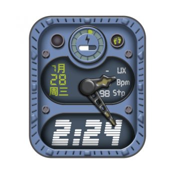 RLMade 38日月变化淡蓝色机械表盘.clock