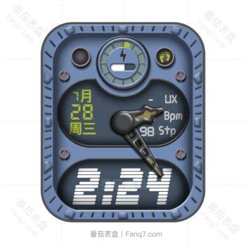 RLMade 38日月变化淡蓝色机械表盘.clock