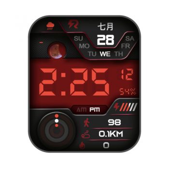 RLMade 12红色卡西欧复古风表盘.clock