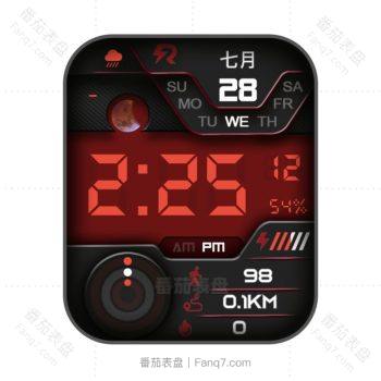 RLMade 12红色卡西欧复古风表盘.clock