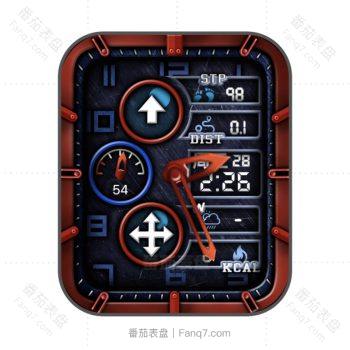 RLMade 24蓝红卡西欧复古风表盘.clock