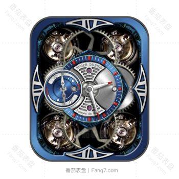 Roger Dubuis罗杰杜彼重力飞陀蓝色机械表盘.clock
