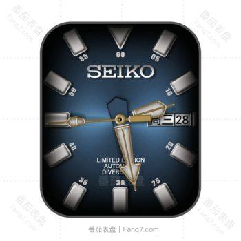 SEIKO简约蓝色渐变光面表盘.clock