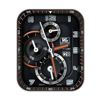 泰格豪雅手表TAG HEUER黑色表盘.clock