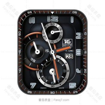 泰格豪雅手表TAG HEUER黑色表盘.clock