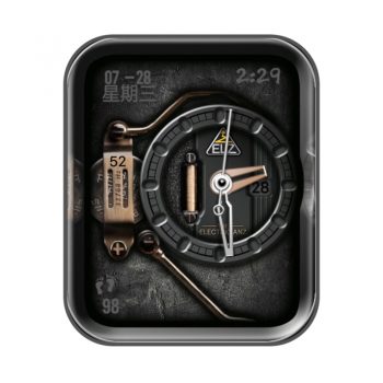 The electricianz 个性水泥痕黑色机械表盘.clock