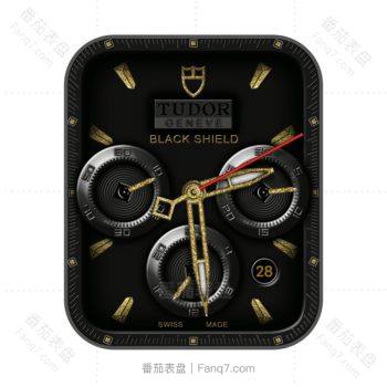 帝舵Tudor black shield 高级黑金表盘.clock