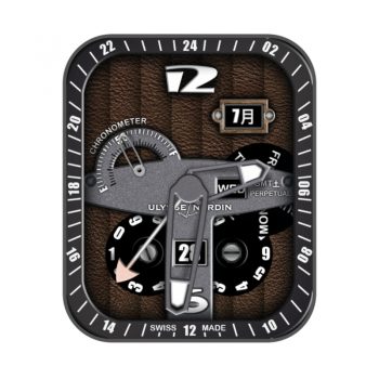 尤利西斯·雅典表-Ulysse Nardin-灰棕色印花机械表盘.clock