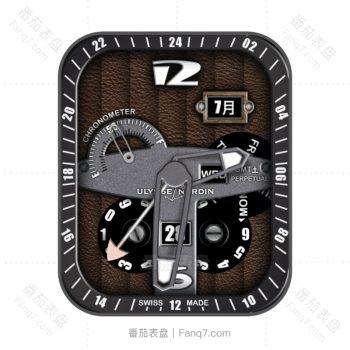 尤利西斯·雅典表-Ulysse Nardin-灰棕色印花机械表盘.clock