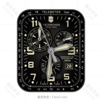 VICTORINOX维氏手表炫酷黑金表盘.clock
