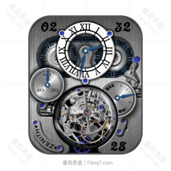 ZENITH GRAND VOYAGE II真力时炫酷灰高级机械动态表盘.clock