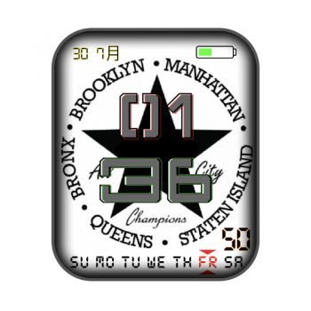 718白色圈军事五星表盘.clock