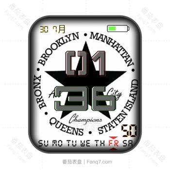 718白色圈军事五星表盘.clock