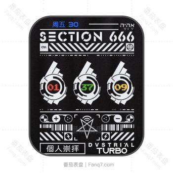 個人崇拜黑白表盘.clock