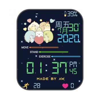 角落生物动态卡通可爱表盘.clock