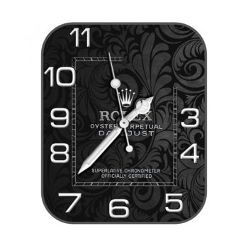 ROLEX劳力士高级黑色印花羽毛表盘.clock