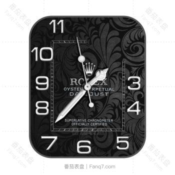 ROLEX劳力士高级黑色印花羽毛表盘.clock