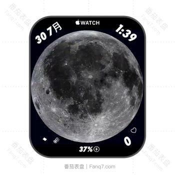 AppleWatch Moon月球iPhone动态旋转表盘.clock