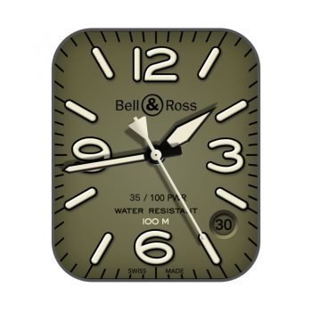 柏莱士 Bell & Ross棕绿表盘.clock