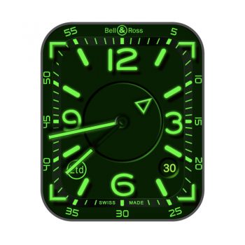 柏莱士 Bell & Ross黑色绿表盘.clock