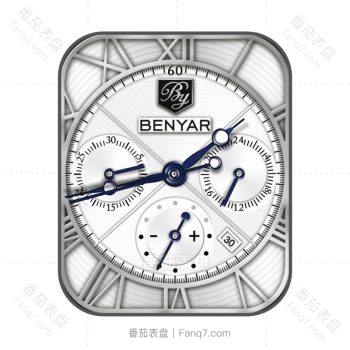 BENYAR 宾雅白色石英表盘.clock