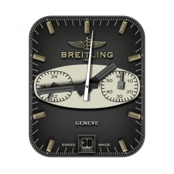 Breitling 2-百年灵（拉希德）黑色表盘.clock