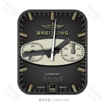 Breitling 2-百年灵(拉希德)黑色表盘.clock