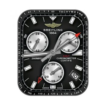 BERITLING百年灵酷黑白三盘高级表盘.clock