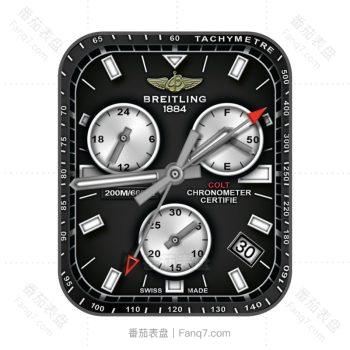 BERITLING百年灵酷黑白三盘高级表盘.clock