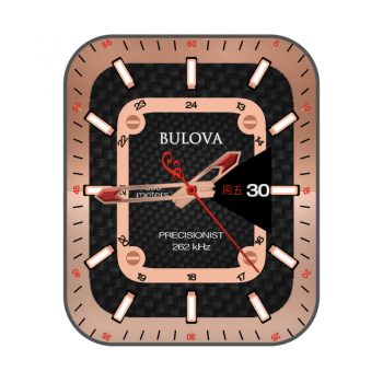 宝路华BulovaGold黑色玫瑰金表盘.clock