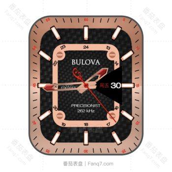 宝路华BulovaGold黑色玫瑰金表盘.clock