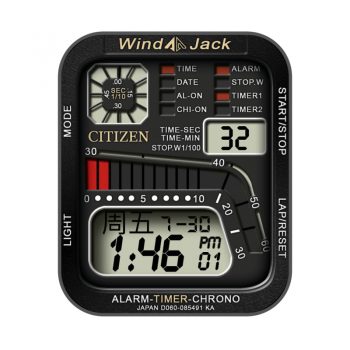 西铁城CITIZEN黑色复古表盘.clock