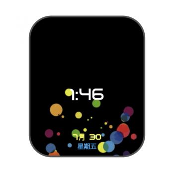 Colorful Bubbles苹果图标拼接动图表盘.clock