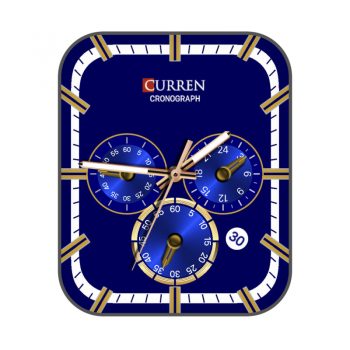 卡瑞恩CurrenCronograph高级宝蓝色表盘.clock