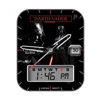 Darth Vader  Digitalanalog-达斯维达时间片 炫酷黑色表盘.clock